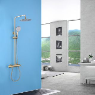 Душевая стойка ABBER Emotion AF8816G золото матовое